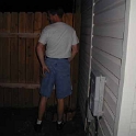 USA ID Meridian 2000MAY19 Party BITHELL Tom 046  Jethro's new digs even has an outdoor toilet. Unfortunately it only has one wall up. : 2000, Americas, BITHELL Tom, Date, Events, Idaho, May, Meridian, Month, North America, Parties, People, Places, USA, Year